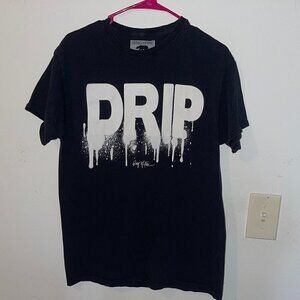 DRIP Ring of Fire Designed in Los Angeles DILA Short sleeve Black T-shirt Sz M